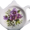 Adderley Ceramics Pansy Tea Tidy- Tea Bag Holders & Squeezers