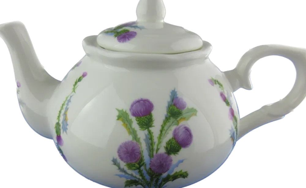 Adderley Ceramics Thistle Teapot- Teapots