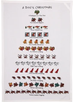 A Dog's Christmas Tea Towel- Tea Towels