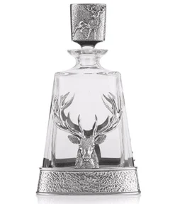 A.E. Williams Stag Pyramid Decanter- Pewter Gifts & Jewelry|Bar Accessories & Decanters