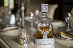 A.E. Williams Stag Pyramid Decanter- Pewter Gifts & Jewelry|Bar Accessories & Decanters