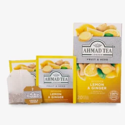 Ahmad Tea Ahmad Lemon & Ginger Herbal 20s- Ahmad Tea