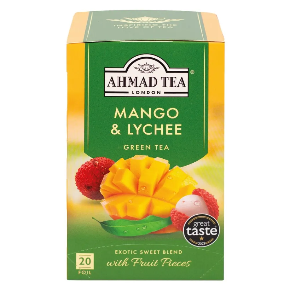 Ahmad Tea Ahmad Mango & Lychee Green 20s- Ahmad Tea