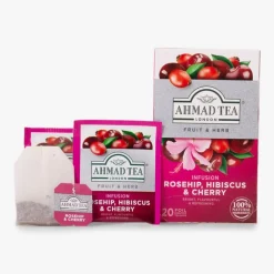 Ahmad Tea Ahmad Rosehip, Hibiscus & Cherry Herbal 20s- Ahmad Tea