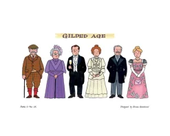 Alison Gardiner Gilded Age Tea Towel- Tea Towels