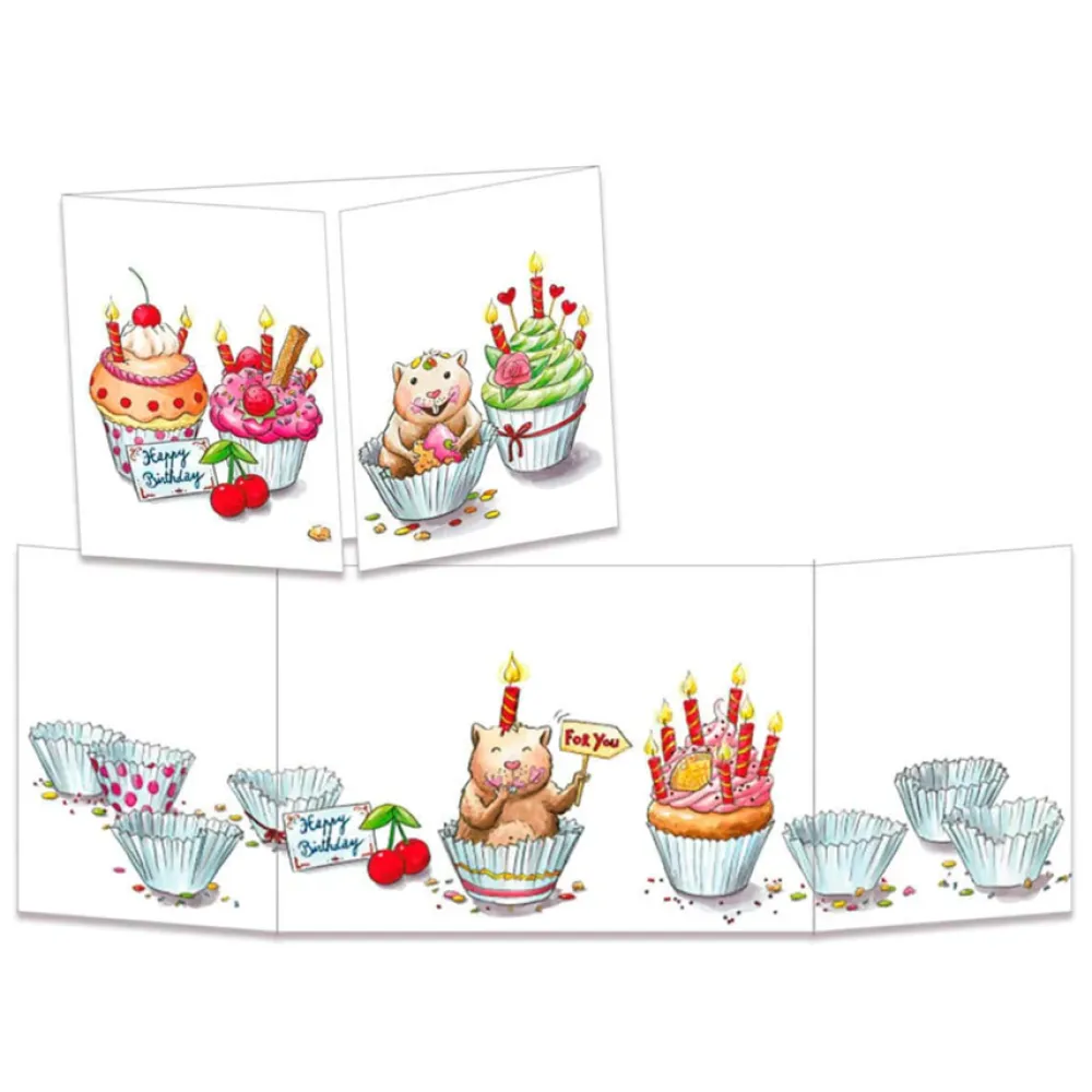 All You Need is Me Tri-fold Birthday Card- Greeting Cards