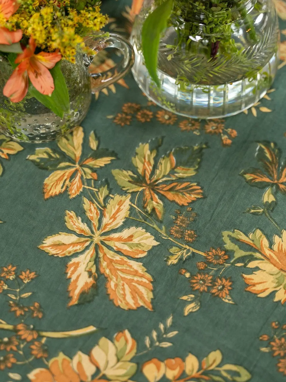 April Cornell Adirondack Forest 88" Round Tablecloth- Tablecloths