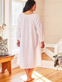 April Cornell Avondale White Nighty- Robes, Nightgowns & Dresses