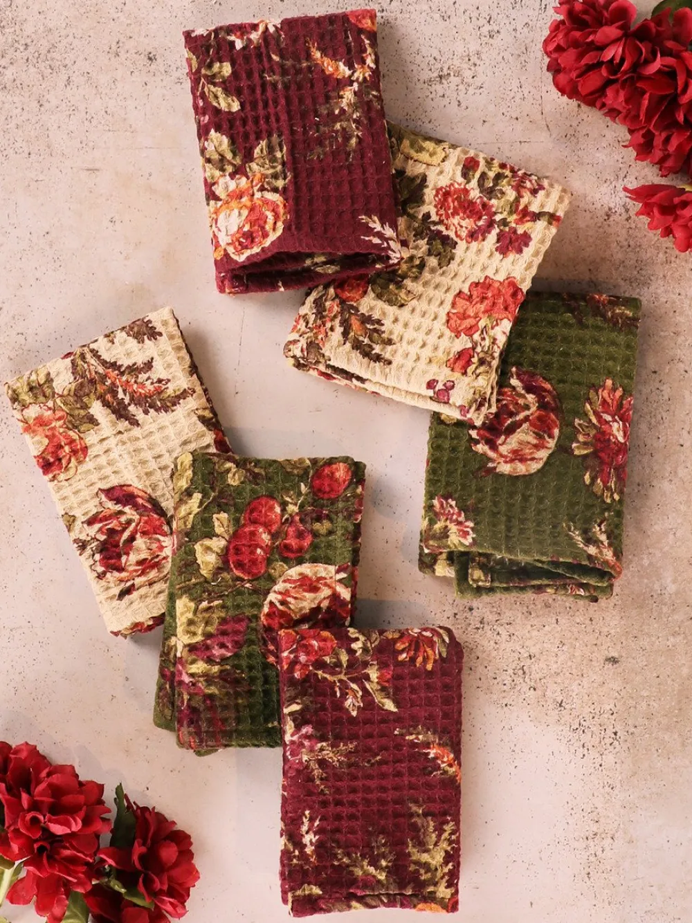 April Cornell Bountiful Harvest Tiny Tea Towel Bundle- Tea Towels