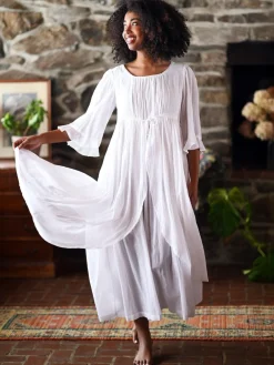 April Cornell Bronte White Nighty- Robes, Nightgowns & Dresses