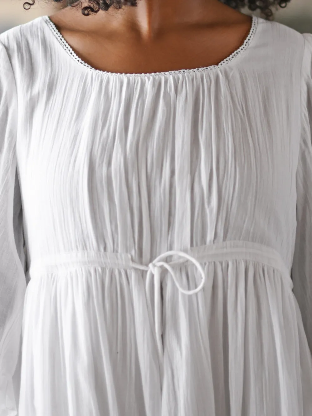 April Cornell Bronte White Nighty- Robes, Nightgowns & Dresses