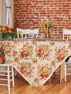 April Cornell Cassandra Antique Tablecloth, 54" x 90"- Tablecloths
