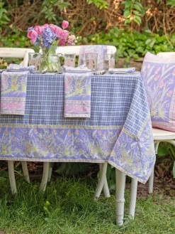 April Cornell Clover Periwinkle Tablecloth, 54" x 54"- Tablecloths