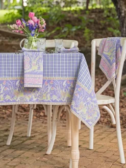 April Cornell Clover Periwinkle Tablecloth, 54