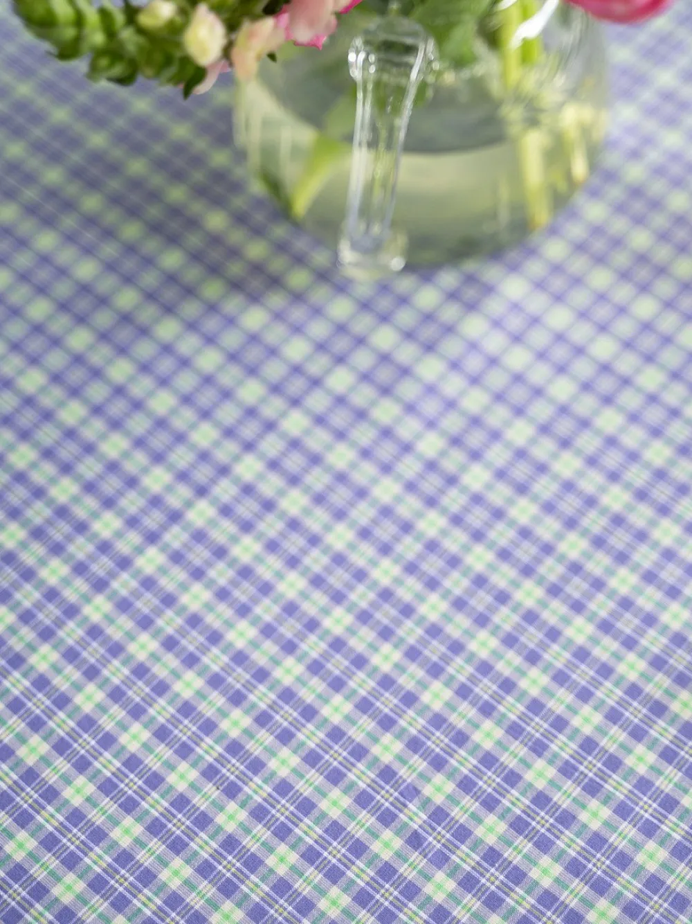 April Cornell Clover Periwinkle Tablecloth, 60" x 90"- Tablecloths