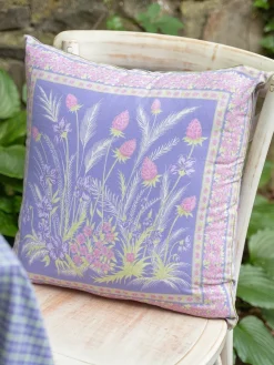 April Cornell Clover Periwinkle Cushion Cover- Throws & Pillows