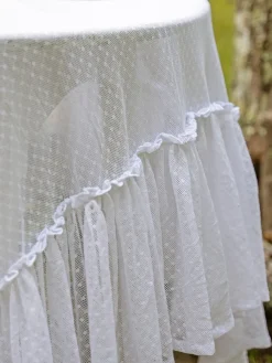 April Cornell Ella Dot Lace Tablecloth, 56" x 56"- Tablecloths