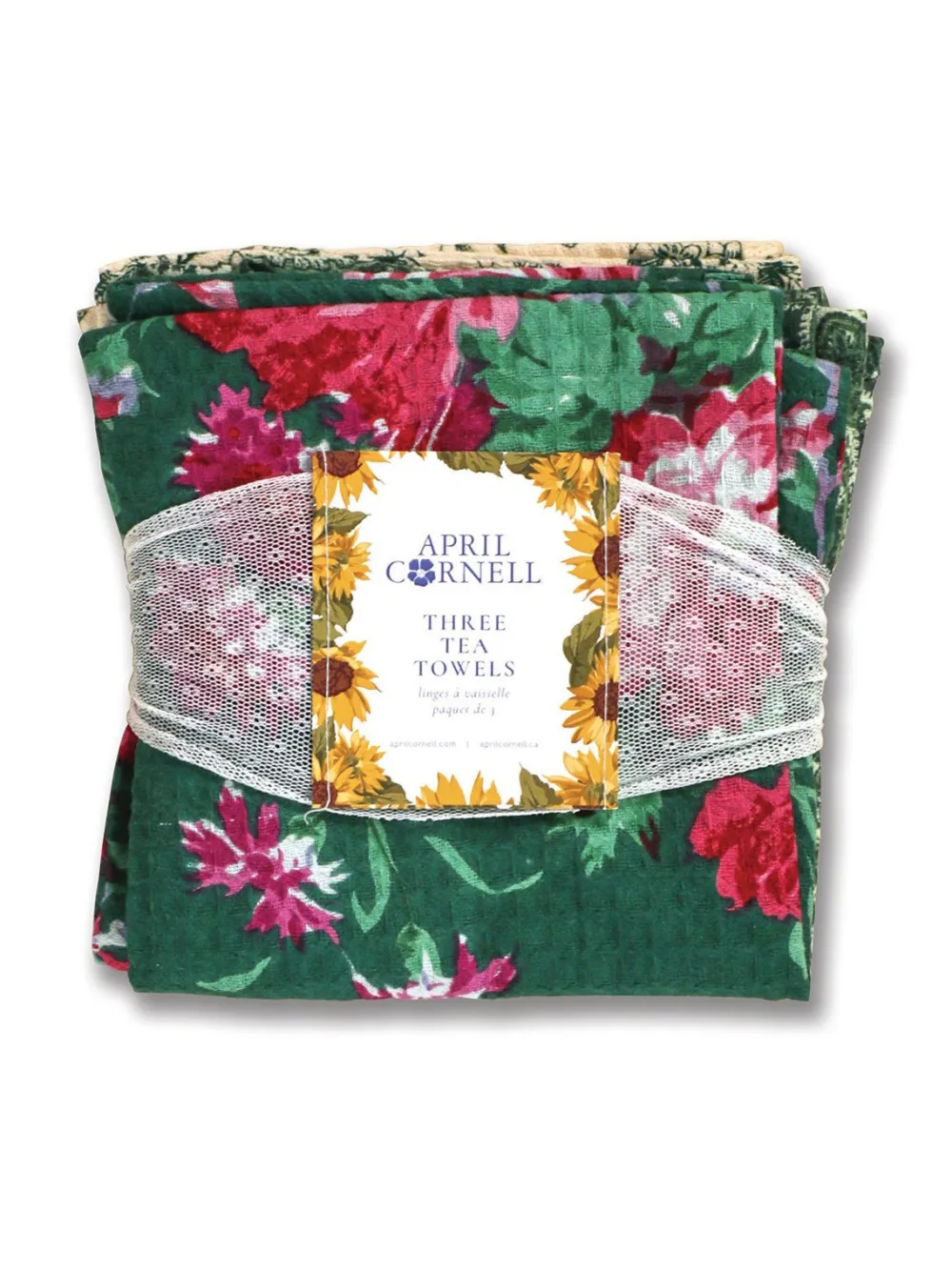April Cornell English Ivy Patchwork Tea Towel Bundle- Tea Towels