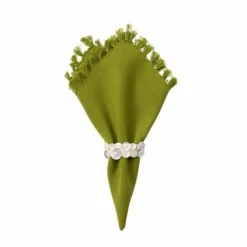 April Cornell Essential Cotton Olive Harvest Napkins- Cotton Napkins