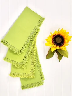 April Cornell Essential Light Green Napkins- Cotton Napkins