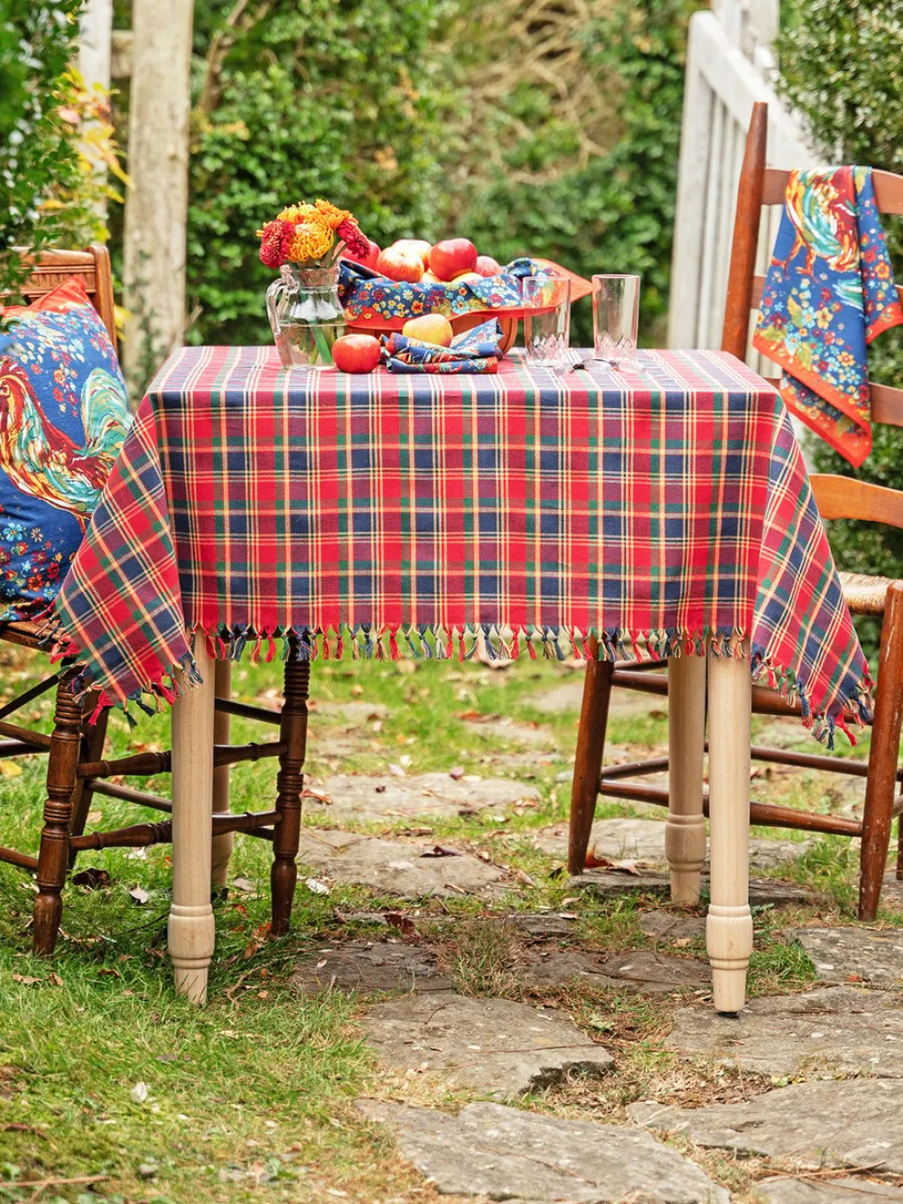 April Cornell Farmhouse Plaid Tablecloth, 60" x 90"- Tablecloths