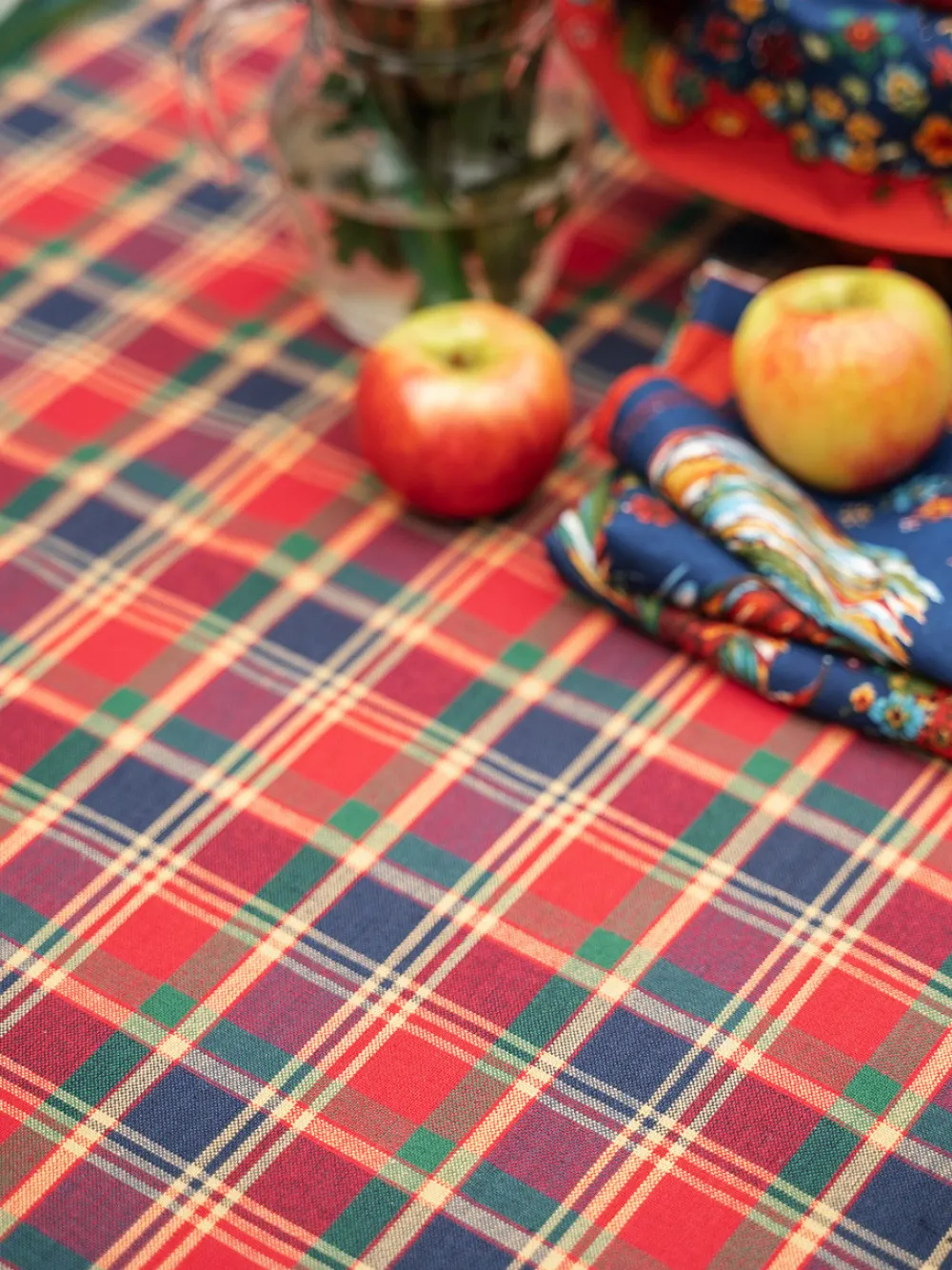 April Cornell Farmhouse Plaid Tablecloth, 60" x 90"- Tablecloths