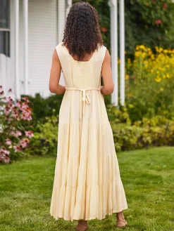 April Cornell Gazebo Butter Dress- Robes, Nightgowns & Dresses