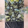April Cornell Lillian Velvet Runner (Charcoal)- Table Runners