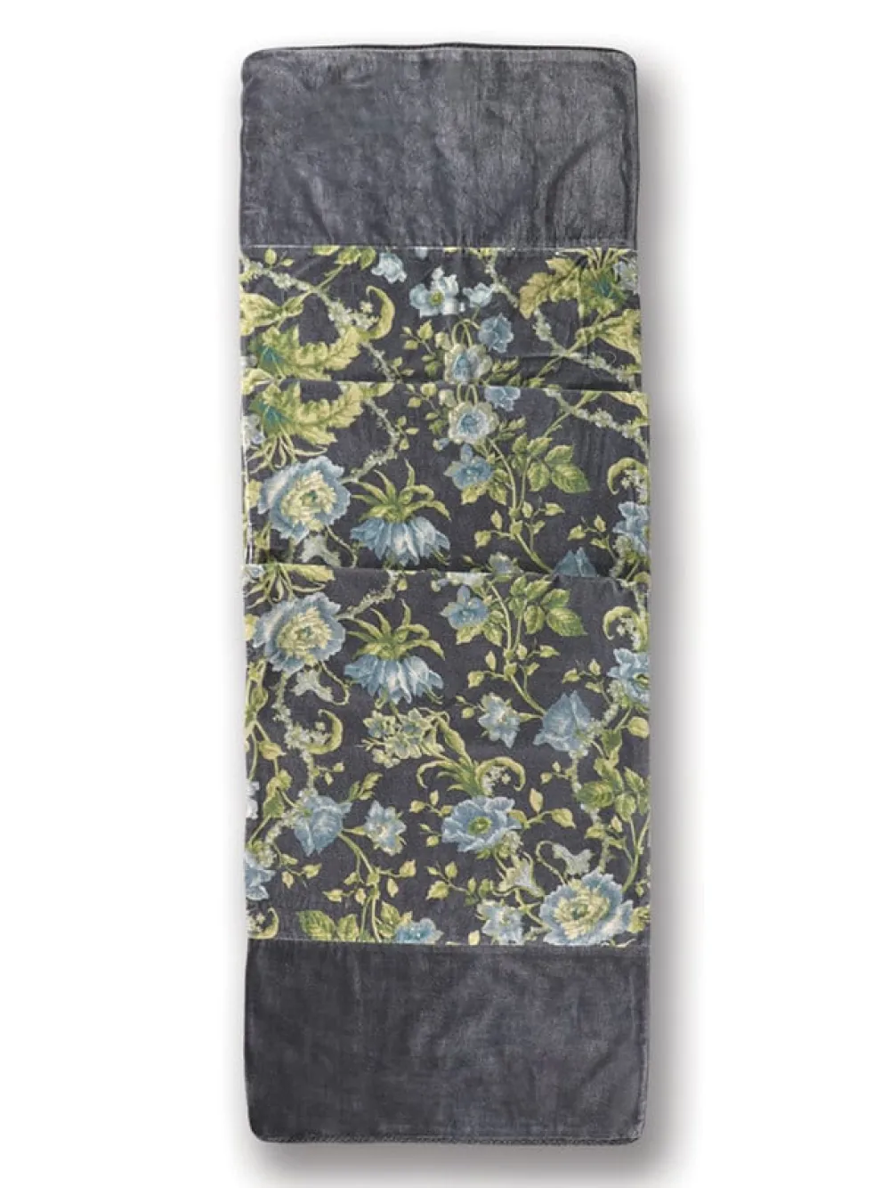 April Cornell Lillian Velvet Runner (Charcoal)- Table Runners