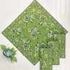 April Cornell Music Cotton Napkin Set in Jade- Cotton Napkins