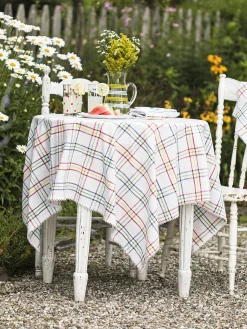 April Cornell Summer Plaid Tablecloth, 60" x 90"- Tablecloths