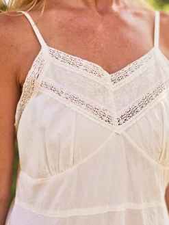 April Cornell Valerie Slip Ecru- Robes, Nightgowns & Dresses