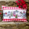 April Cornell Victorian Christmas Cushion- Throws & Pillows