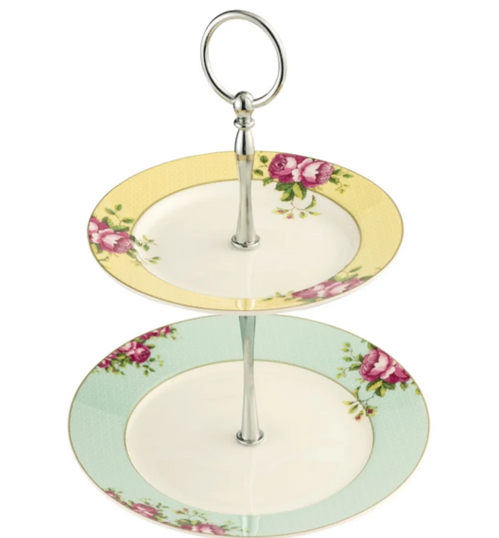 Archive Rose 2 Tier Server- Serving Plates