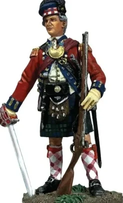 Art of War: 84th Regiment Officer, Royal Highland Emigrants, 1777 Figurine- W. Britain Miniatures