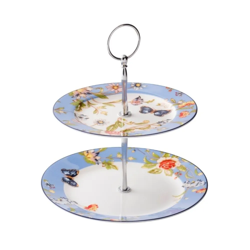 Aynsley Cottage Garden 2 Tier Server- Serving Plates