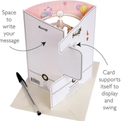 Baby Girl Swing Card- Greeting Cards