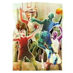 Basketball Swing Card- Greeting Cards