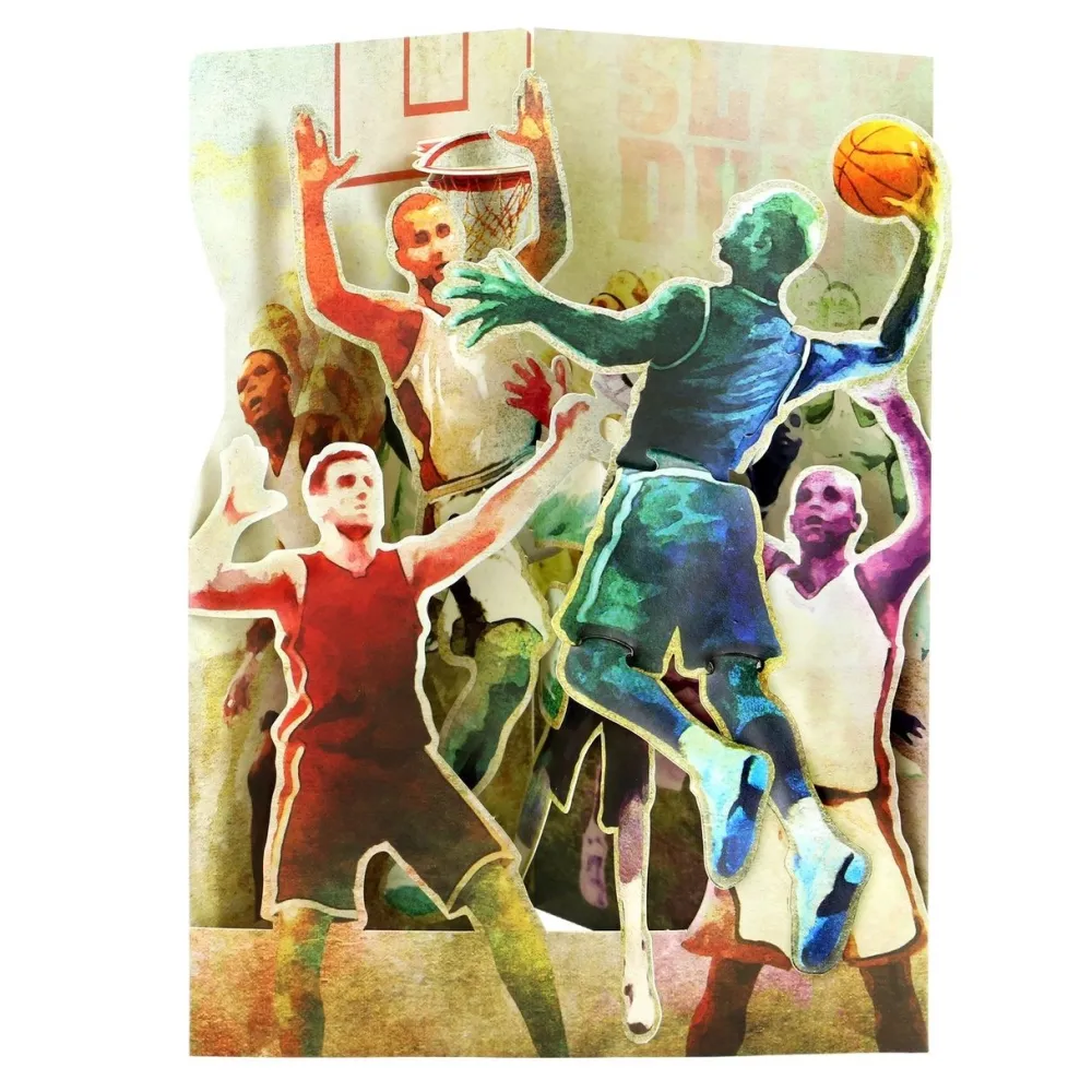 Basketball Swing Card- Greeting Cards