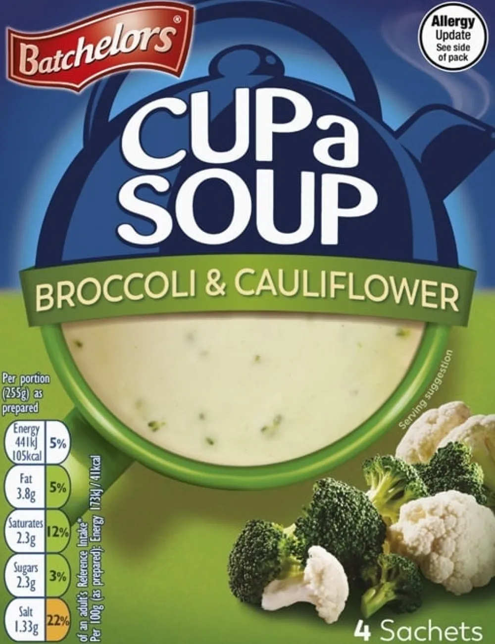 Batchelors Cup-a-Soup Broccoli & Cauliflower- Groceries
