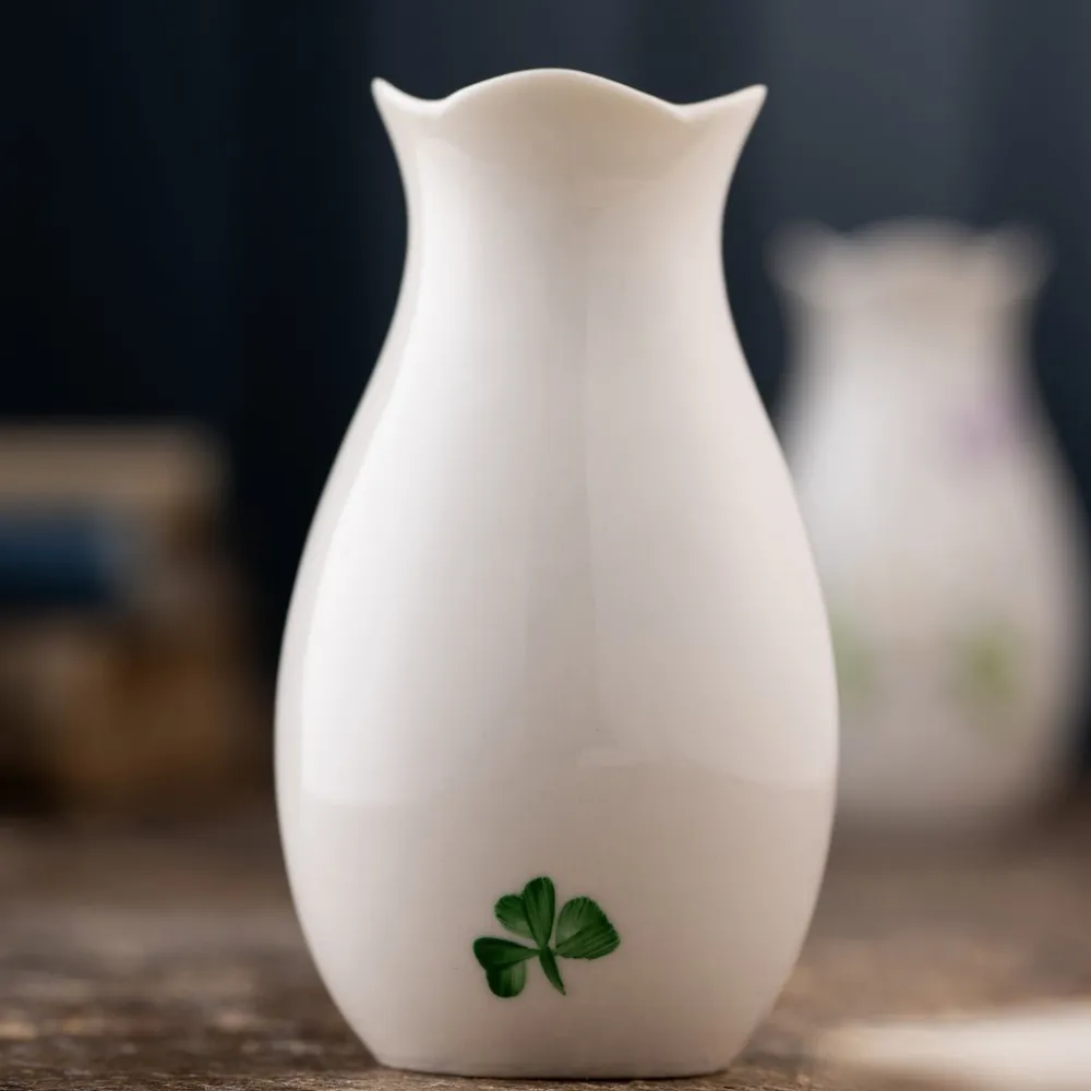 Belleek Classic Daisy Mini Vase- Vases|Belleek Pottery