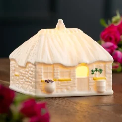 Belleek Classic 2025 Limited Edition LED Irish Thatched Cottage- Belleek Pottery