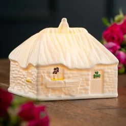 Belleek Classic 2025 Limited Edition LED Irish Thatched Cottage- Belleek Pottery