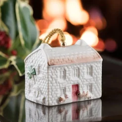 Belleek Kerry Farmhouse Ornament- Belleek Pottery