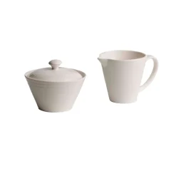 Belleek Living Ripple Creamer & Sugar- Belleek|Creamers & Sugar Bowls
