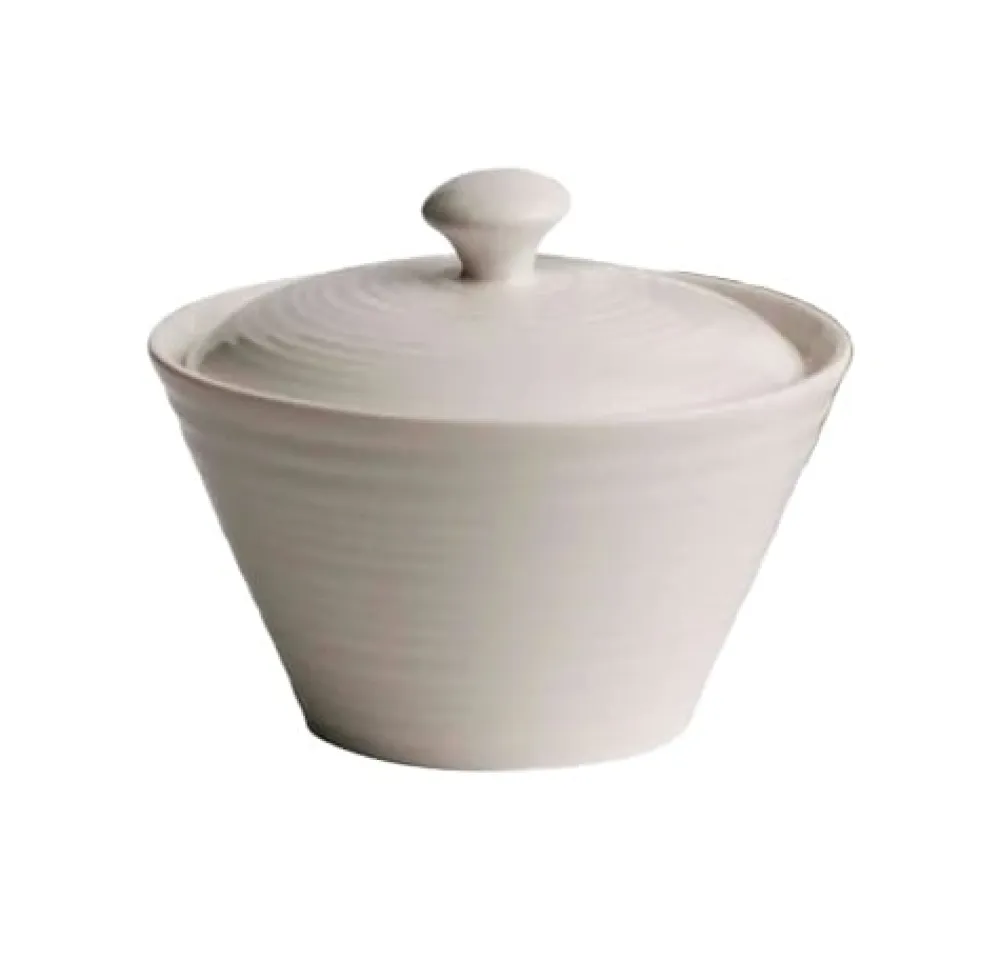 Belleek Living Ripple Creamer & Sugar- Belleek|Creamers & Sugar Bowls