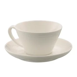Belleek Living Ripple Teacup & Saucer- Belleek|Teacups & Saucers