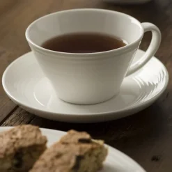 Belleek Living Ripple Teacup & Saucer- Belleek|Teacups & Saucers