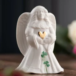 Belleek Sending Love Angel Figurine- Belleek Pottery
