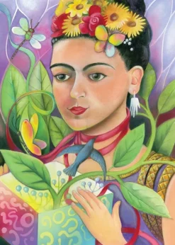 Best Things in Life Are Frida Kahlo Birthday Card- Greeting Cards